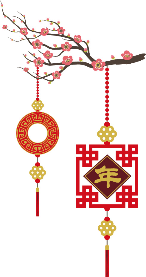 中国风时尚元素PNG透明图片，高清设计素材下载