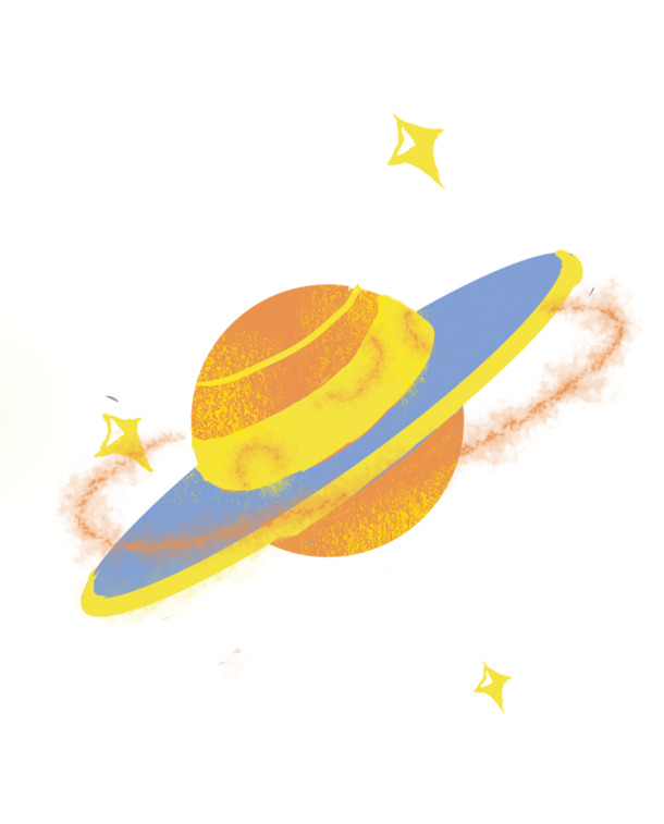 梦幻星球手绘卡通PNG透明图片，高清素材，免费下载