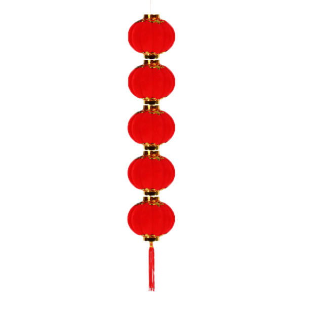 高清大红灯笼PNG素材，透明背景，节日氛围，元旦春节元宵必备