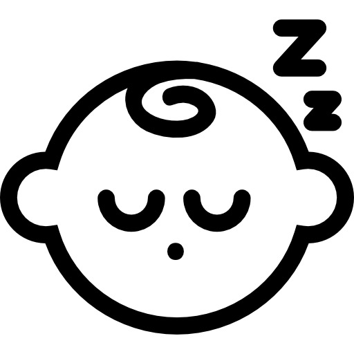 婴儿熟睡图标，高清PNG透明免扣素材，轻松下载设计元素