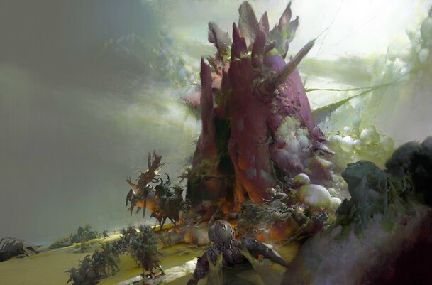 魔幻魔兽主页装修，高清PNG透明背景，卡通手绘图片素材下载