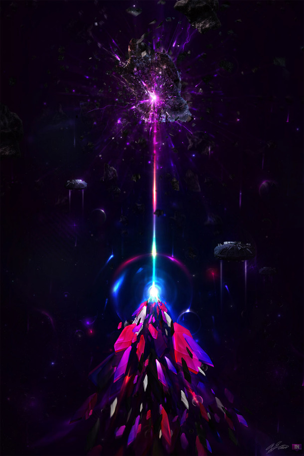 梦幻蓝天下紫色光效抽象PNG透明背景，高清图片设计素材下载