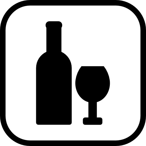 高清PNG酒瓶玻璃标志图标，透明免扣元素，设计素材下载