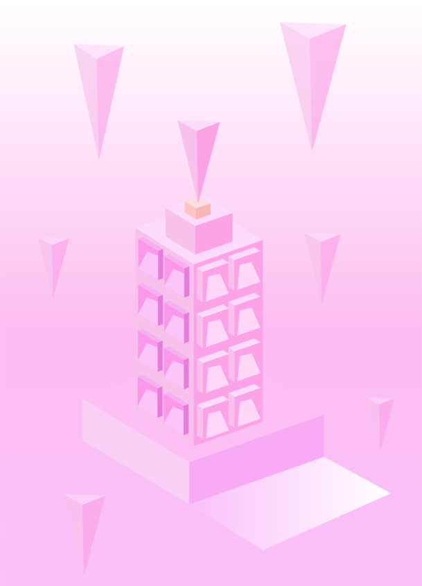AI插画建筑，高清PNG透明背景图片素材，一键下载设计元素