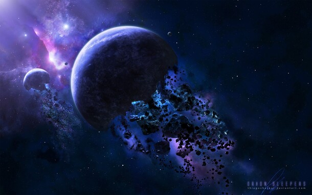 宇宙星辰背景图，高清PNG透明星球元素，梦幻抽象设计素材下载
