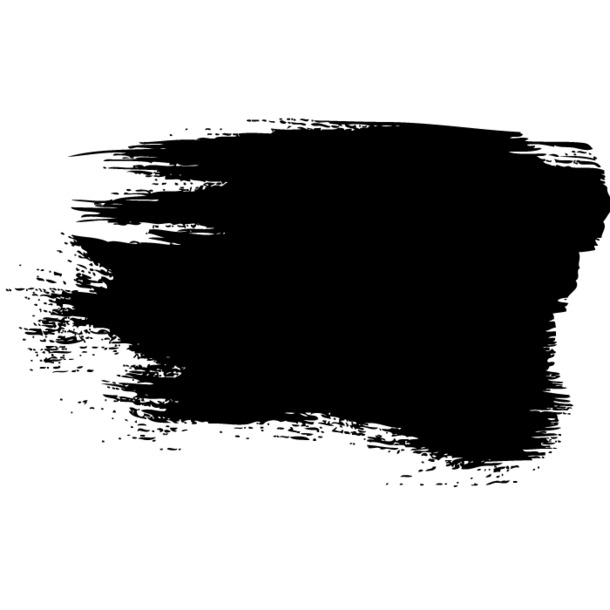矢量毛笔刷子PNG透明图，高清装饰笔触，AI格式设计素材下载