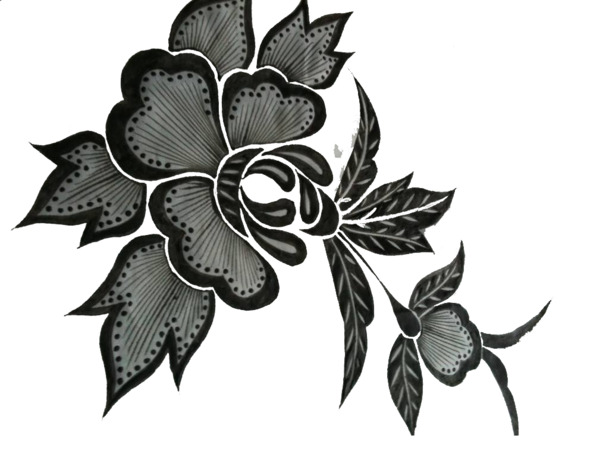 高清免抠蜡染PNG，透明装饰花纹，设计素材免费下载