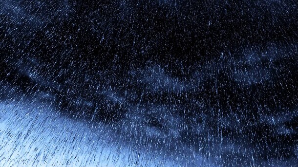 高清黑色天空下雨图片，PNG透明背景，海报设计素材下载