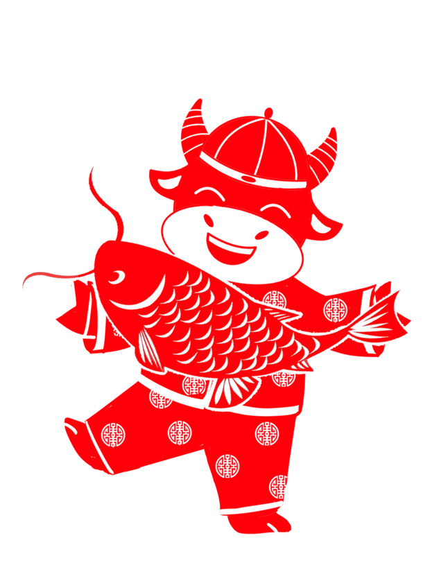 牛年春节庆丰年，高清PNG透明图片，节日元素大放送！元旦、春节、元宵PSD素材免费下载