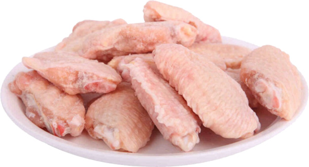 生鲜肉类精选，鸡翅翅中高清PNG透明图，动植物元素丰富，设计素材下载