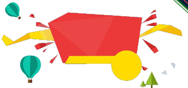 天猫高清PNG素材，透明漂浮几何图，创意图片设计资源下载