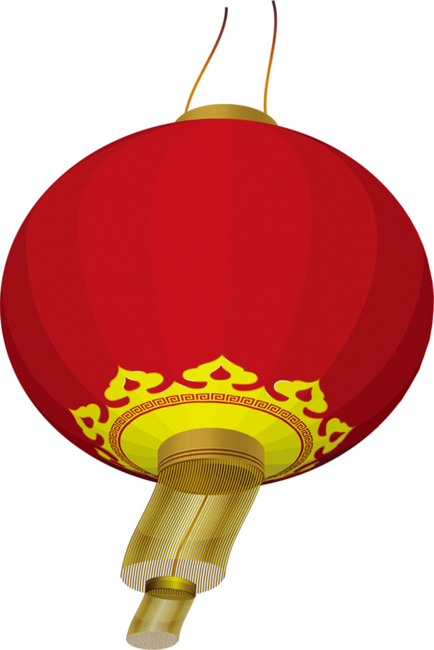 国庆灯笼高清PNG透明图，黄色悬挂，节日元素丰富，设计素材免费下载