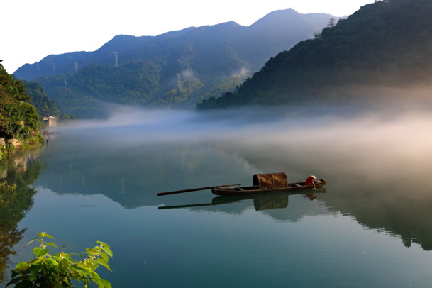 唯美小东江风光摄影PNG透明背景，高清图片设计素材免费下载
