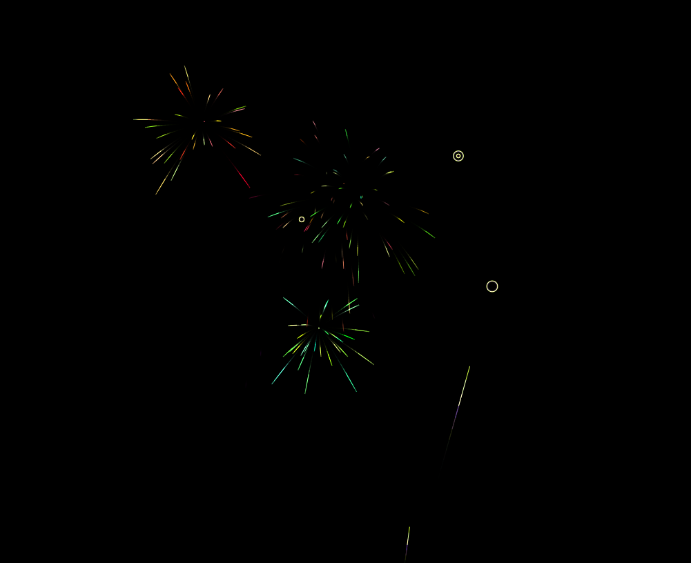 canvas+js烟花炫酷效果，html5烟花特效代码