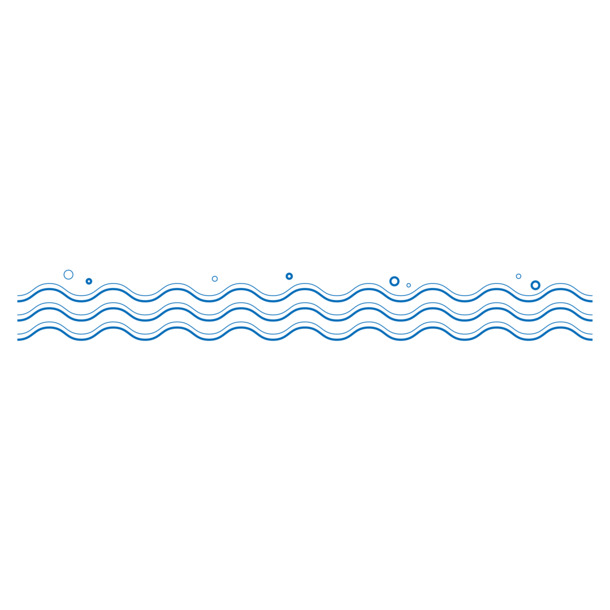 浅蓝海洋波纹矢量PNG，高清透明免抠素材下载
