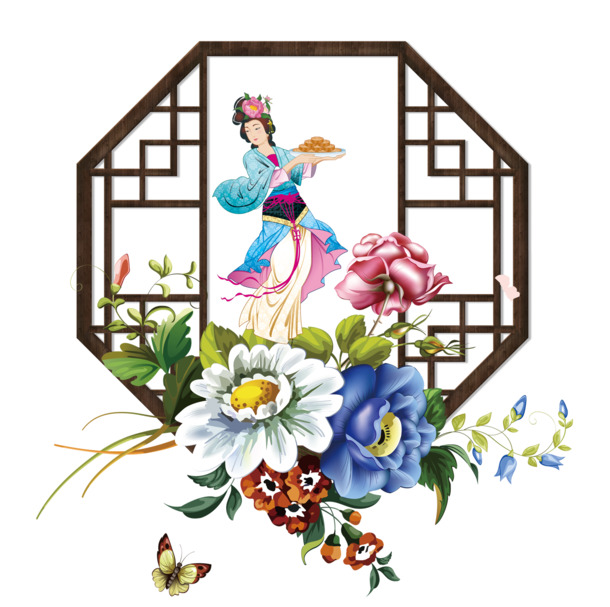 中秋节PNG/PSD素材，高清透明图片，节日元素设计下载