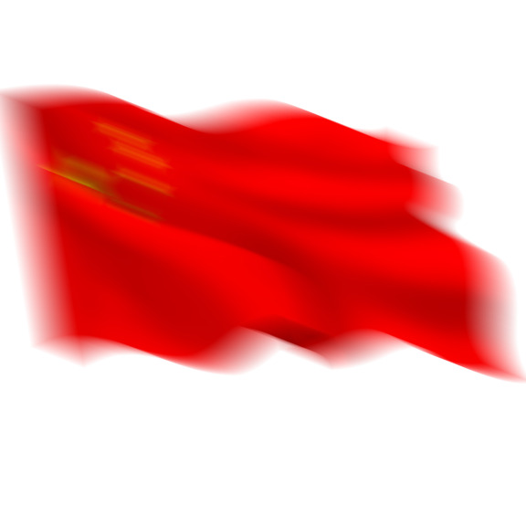 国庆节红旗素材，高清PNG透明图片，节日元素设计下载