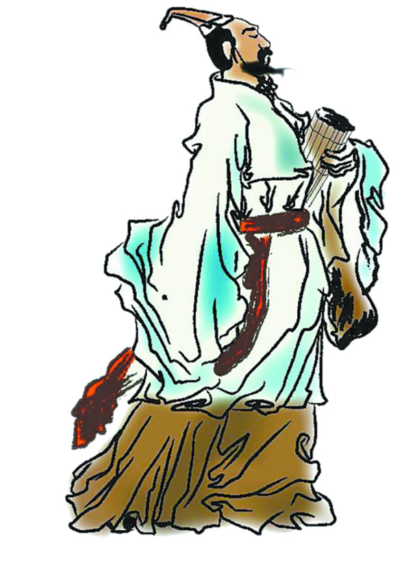 屈原PNG透明图，高清端午节节日元素，设计素材免费下载