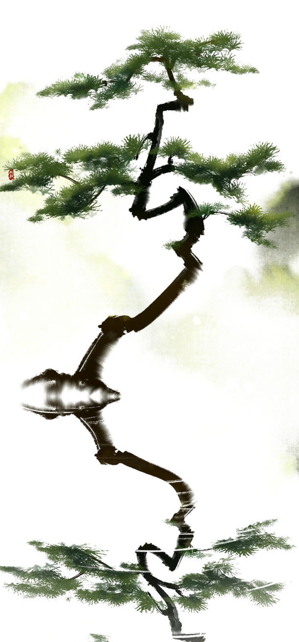 手绘松树矢量图，高清PNG透明动植物元素，EPS格式设计素材下载