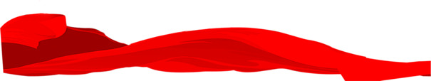 中国红丝带高清PNG透明图片，彩带漂浮元素设计素材，免费下载