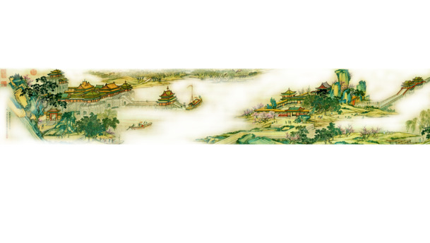 清明上河图透明PNG图，笔触清晰，PSD设计素材，一键下载