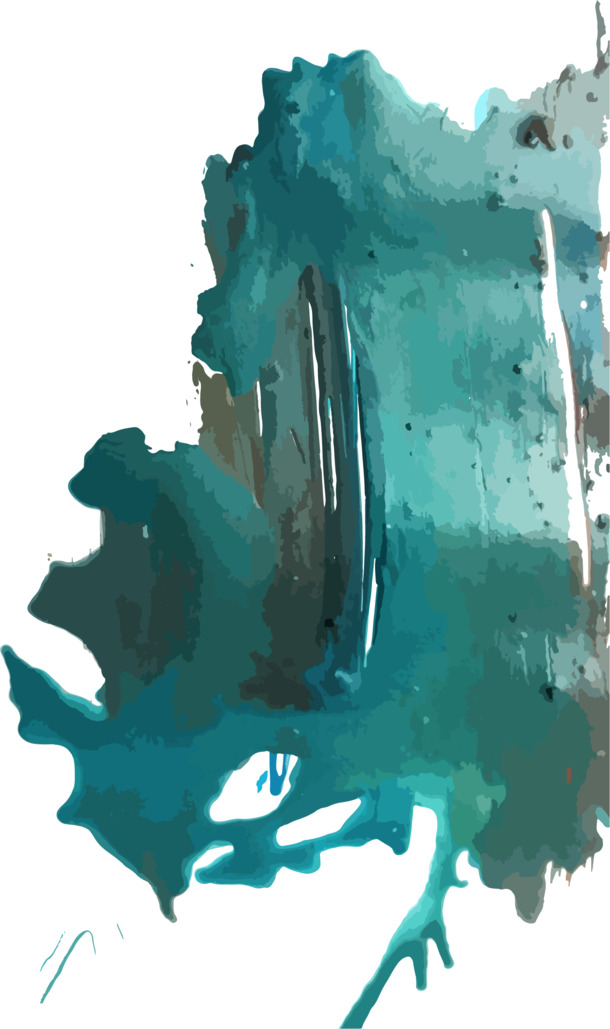 墨绿油画笔触纹理PNG素材，高清透明笔触图案，装饰与设计首选下载