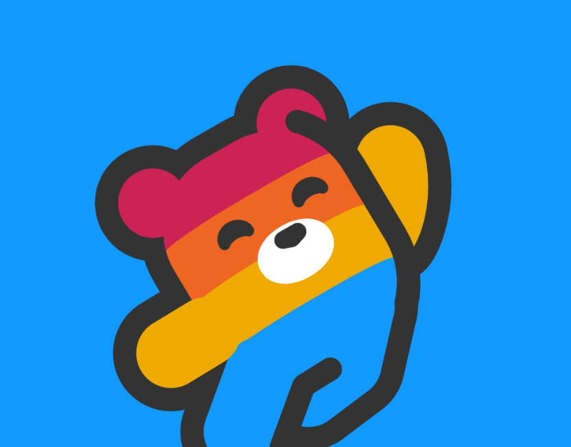 css动画效果代码，3D熊旋转HTML模板