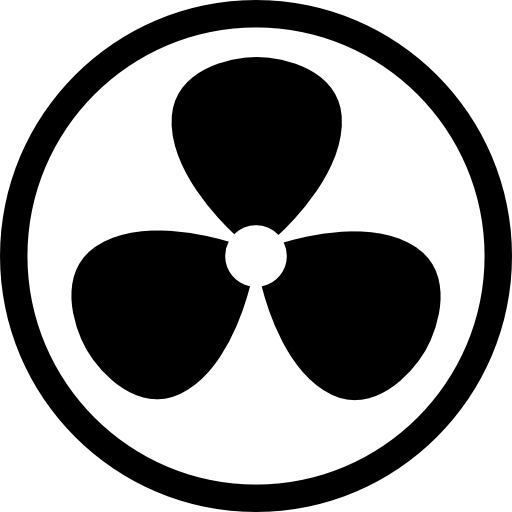 风扇图标PNG透明素材，高清免扣元素，设计必备下载