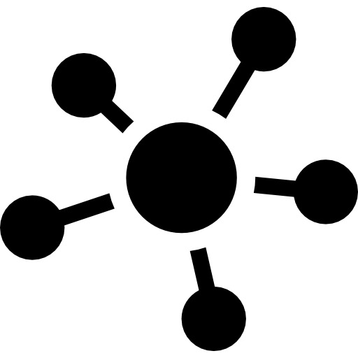 企业分支机构网络图标，高清PNG透明免扣素材，一键下载设计元素