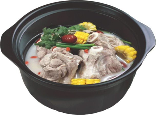 美食玉米排骨汤PNG透明免扣图片素材，高清下载