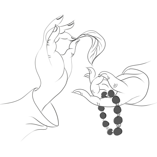 禅意手持莲花手势PNG素材，高清透明免抠元素，设计资源下载