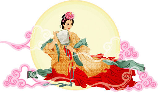 中秋节嫦娥奔月PNG透明图片，高清素材下载，助力节日设计