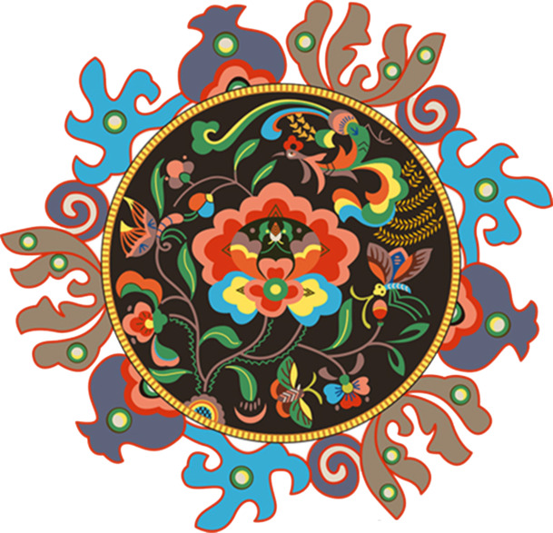 藏族特色花纹PNG透明图，高清装饰元素，设计素材免费下载