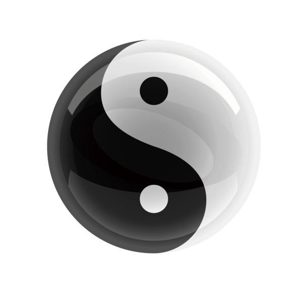 中国风立体太极图标PNG，高清透明图片，设计素材免费下载