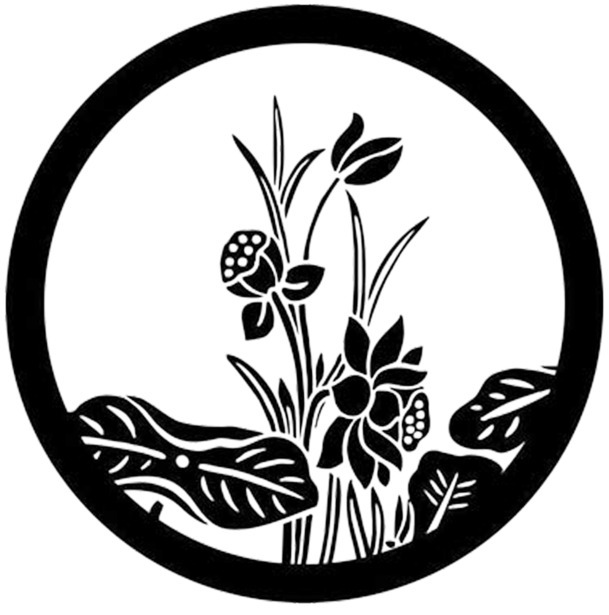圆形荷花池矢量图，高清PNG透明素材，动植物元素丰富，AI格式设计资源下载