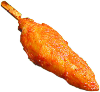 中秋节烧烤鸡柳食材PNG透明图，高清装饰元素，生活用品设计素材下载
