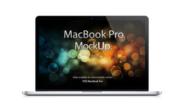 苹果MacBook笔记本PSD模板，高清PNG透明图片，生活装饰元素，设计素材下载