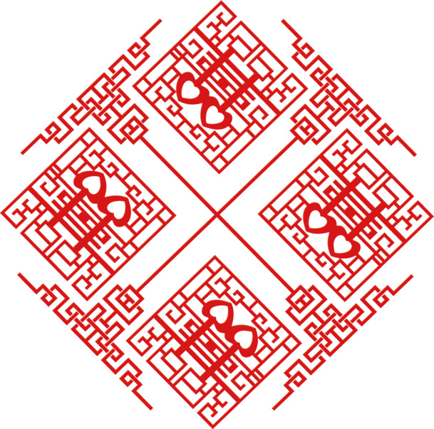 情人节节日元素，高清PNG透明喜字图标，设计素材免费下载