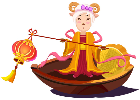 中秋节高清PNG人物素材，透明图片与节日元素，免费下载设计素材