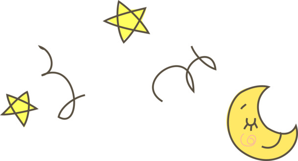 矢量星星月亮漂浮PNG，手绘卡通元素，高清透明，设计素材下载