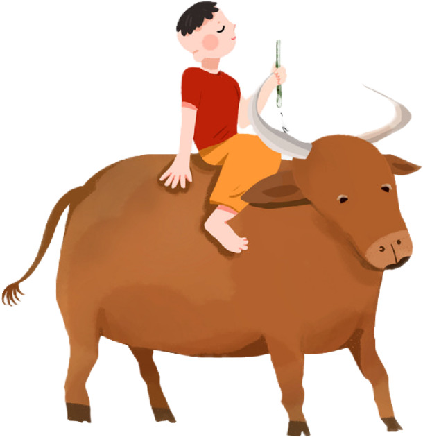 清明放牛娃PNG透明图，节日元素大赏，高清素材免费下载