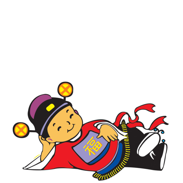 财神爷PNG透明图，元旦春节元宵节日素材，高清下载