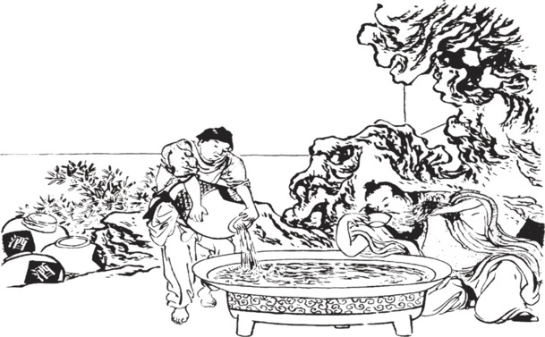 中国风酿酒插图，高清PNG透明图片，精美装饰元素，设计素材免费下载