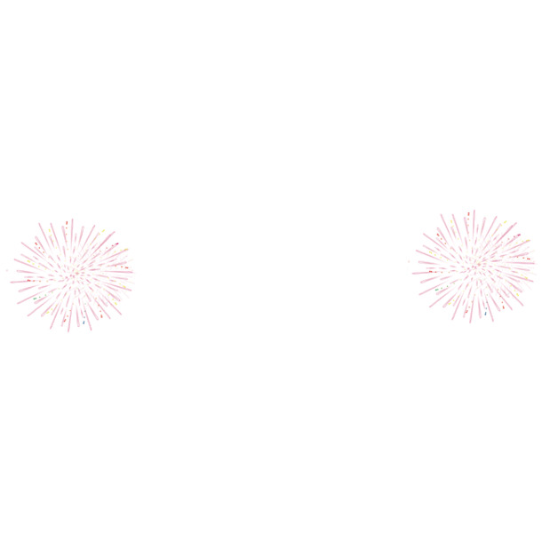 圣诞彩色烟花组合PNG透明图，高清节日元素，设计素材下载