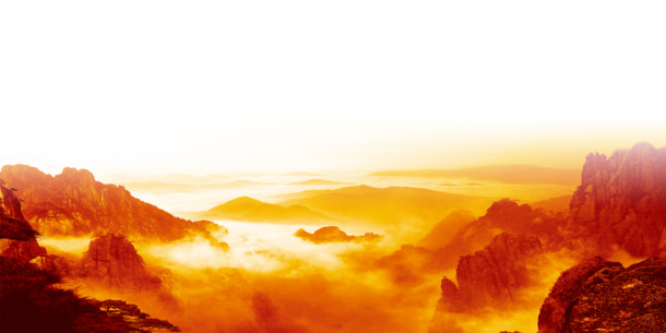 连绵山峦高清PNG透明背景，摄影风景设计素材下载