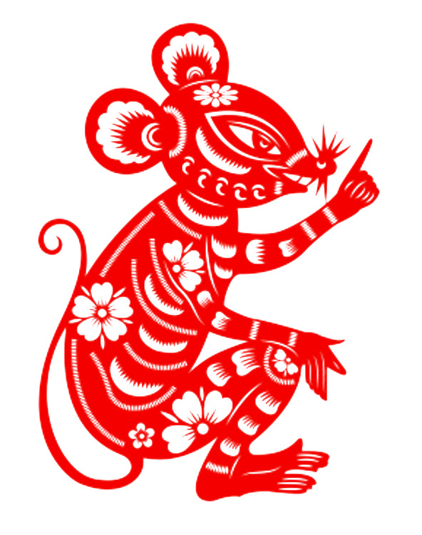 鼠年佳节卡通图案PNG下载，高清透明元旦春节元宵节日元素素材