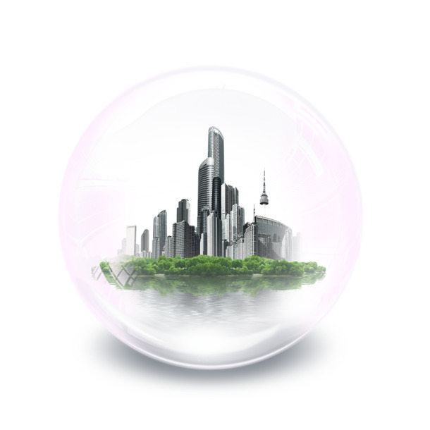 气泡房PNG透明背景图片，摄影风景设计素材，高清下载