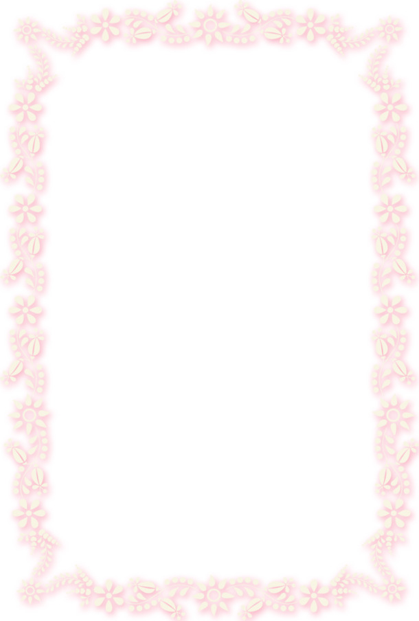 小花边框PNG透明图片，高清装饰元素，花纹设计素材下载