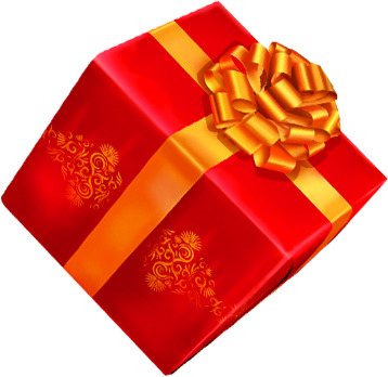 中秋节专属，红礼盒配黄丝带高清PNG透明图，节日氛围满满，设计素材免费下载