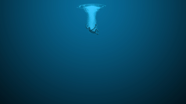 水浸人物卡通手绘PNG透明背景海报设计素材高清下载